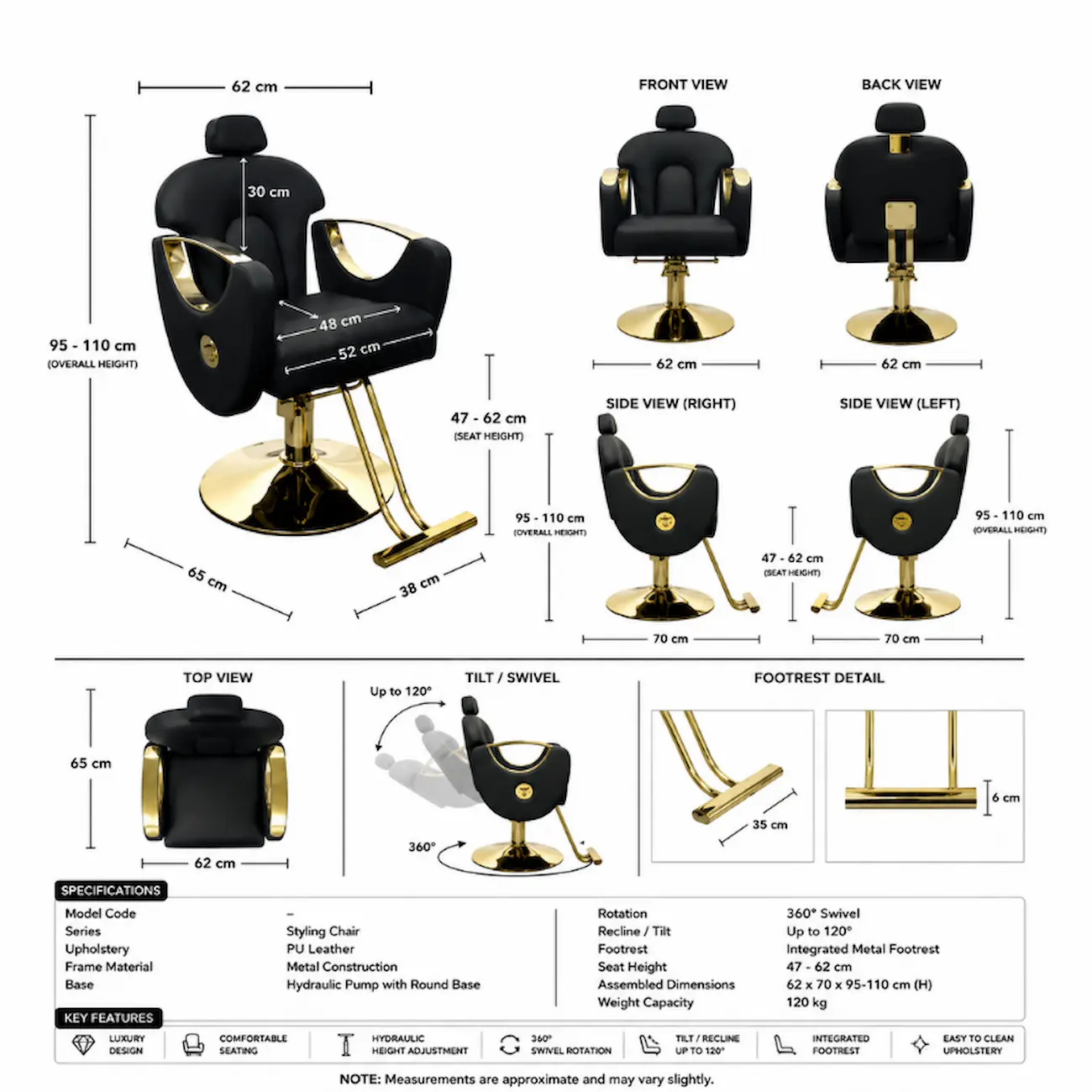#SSC3097B Styling Chair - Image 5