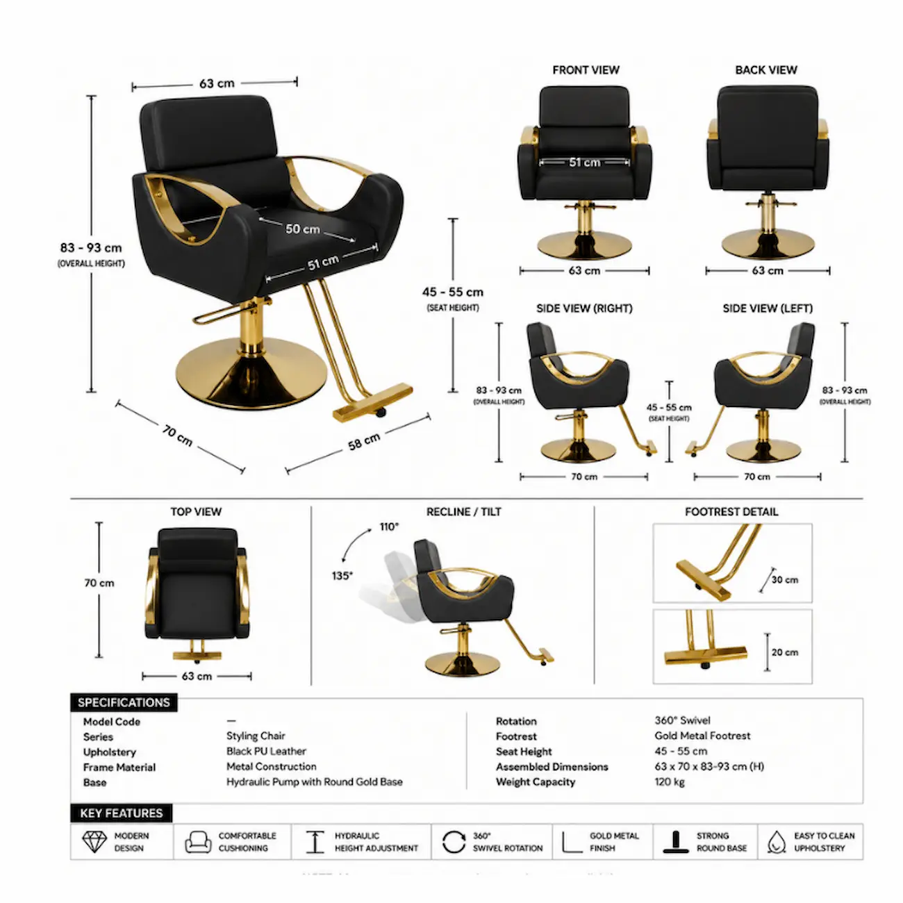 #FC101 Styling Chair - Image 5