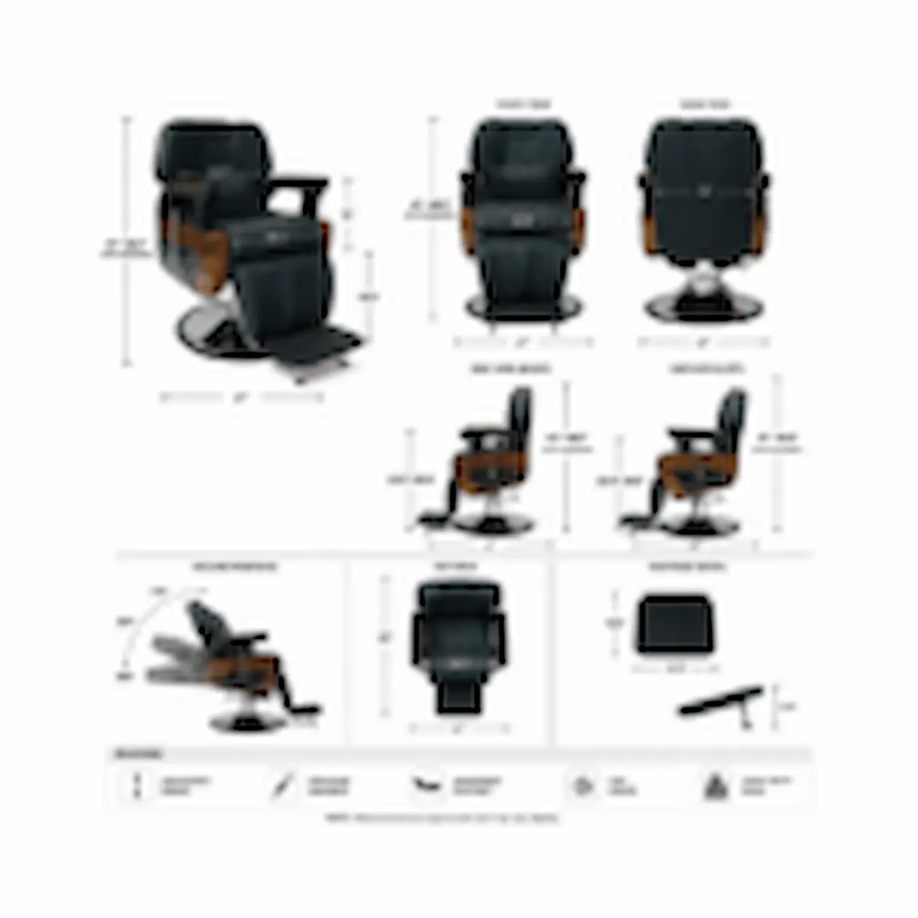 #2808BQ Classic Barber Chair - Image 5