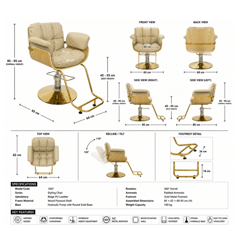 #FC999BG Styling Chair - Image 2
