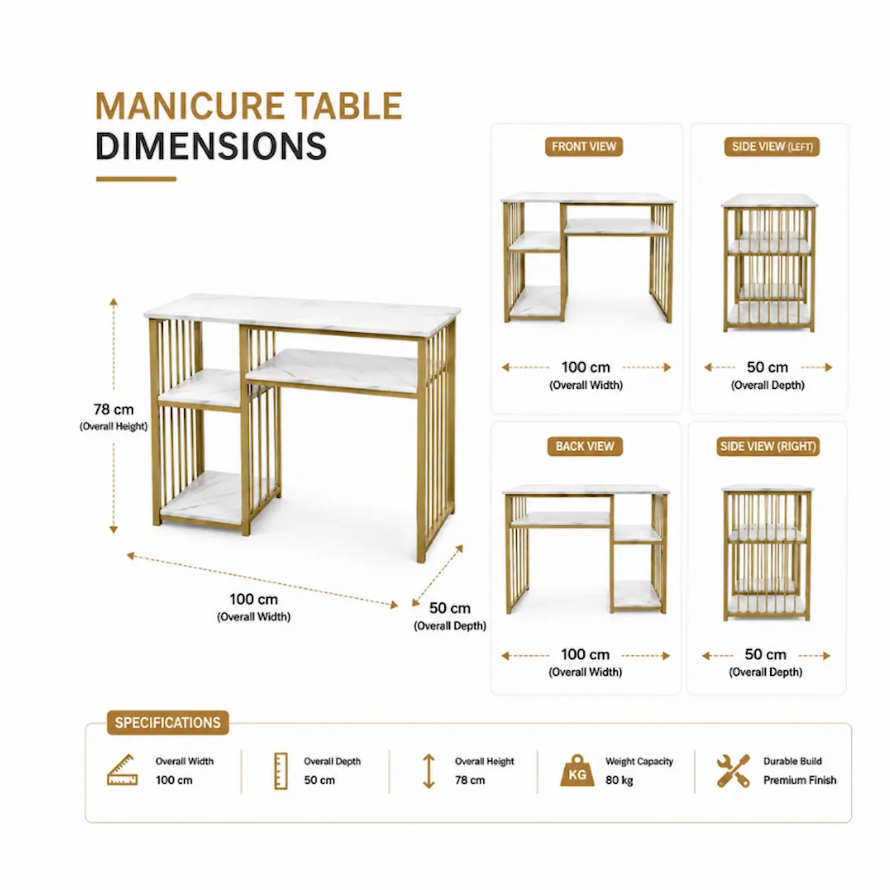 #MT-504 Manicure Table - Image 2