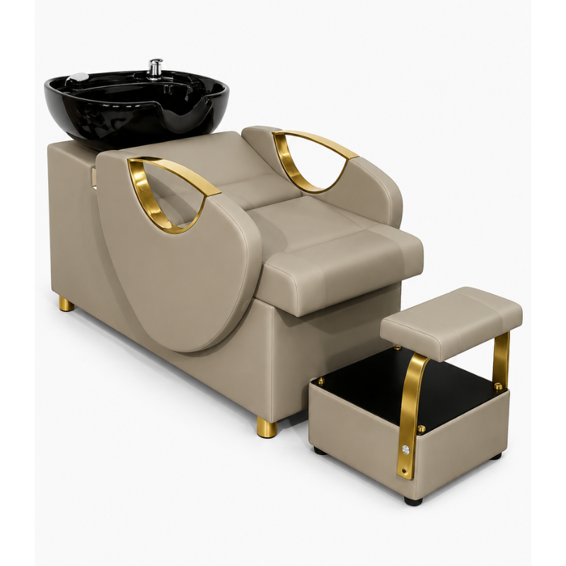 #YR240 - Beige Luxury Shampoo Bed